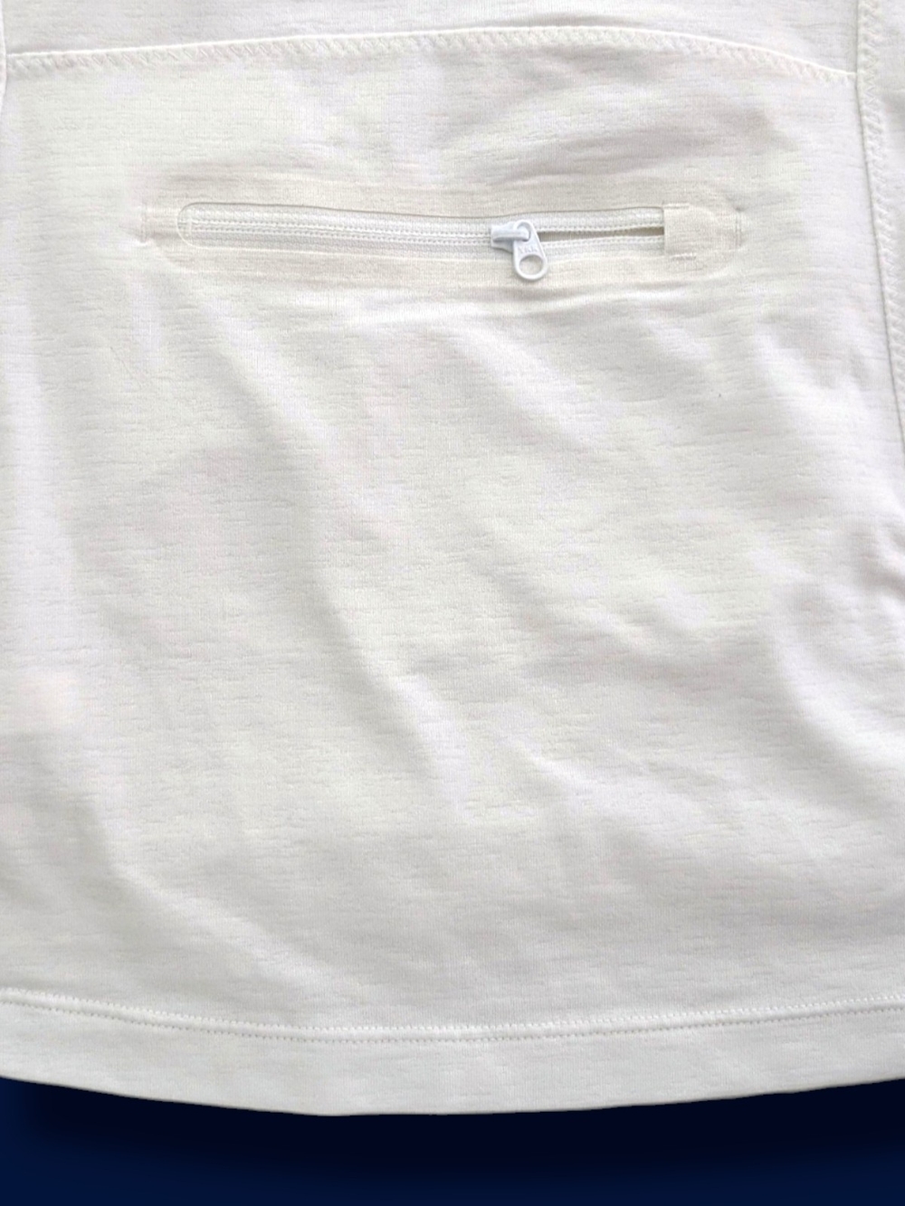 NWOT Athleta White Long-Sleeve Performance Tee With Roughing, Size Small - Picture 9 of 13